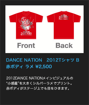 DANCE NATION　2012Tシャツ B